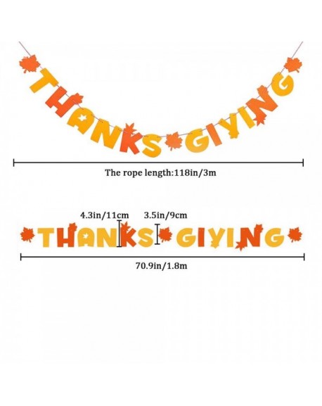 Thanksgiving Decoration - Thanksgiving Banner Paper Fan Flower ...