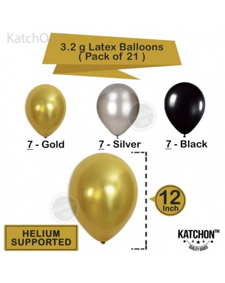 Vintage 21st BIRTHDAY DECORATIONS PARTY KIT -Black Gold and Silver ...