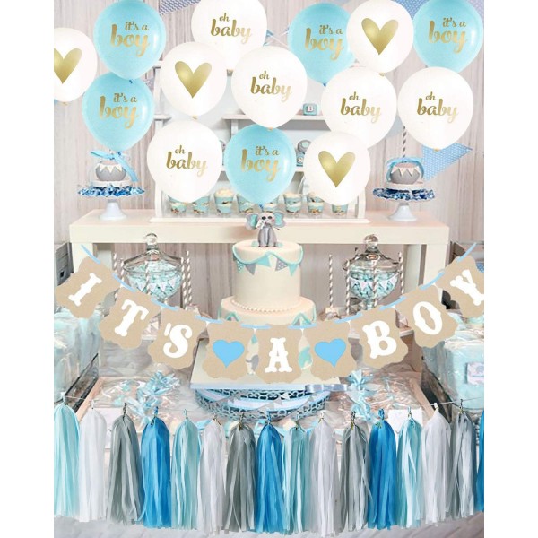 Baby Shower Decorations for Boy Kit It's A Boy Ballons It's A Boy ...
