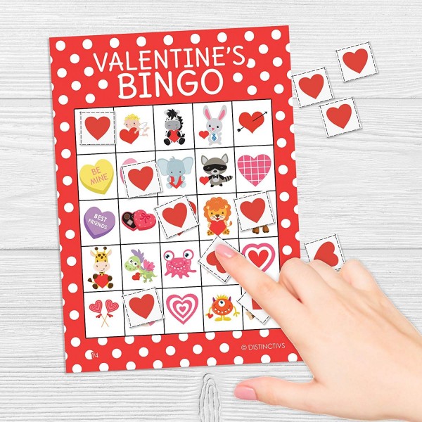 Valentine's Day Bingo Game For Kids - 24 Players - Cn12nv6z7ts